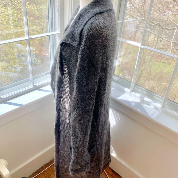 WILFRED feather light long mohair blend cardigan - Picture 6 of 10